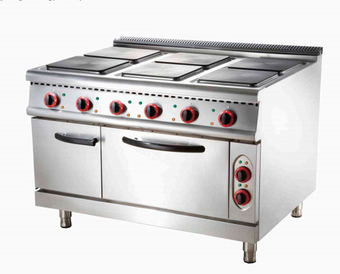 Cozinha a gás de aço inoxidável Equipamento de cozinha comercial com 11,2kw Potência 100-300.C Intervalo de temperatura permanente