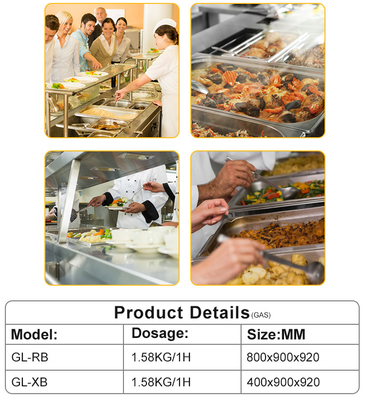 Equipamento de cozinha de cozinha comercial GL-RB para abastecimento de GLP/GNL 22