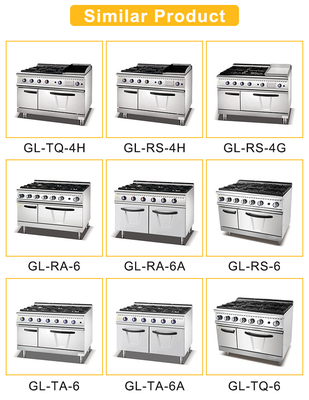Equipamento de cozinha de cozinha comercial GL-RB para abastecimento de GLP/GNL 22