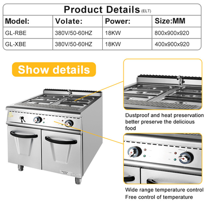 Equipamento de cozinha de cozinha comercial GL-RB para abastecimento de GLP/GNL 22