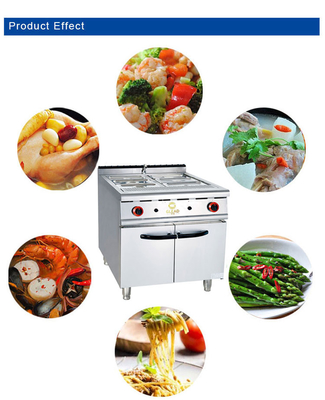 Consumo de gás GLP/GNL 1,58/2,28Kg/h Equipamento de cozinha de restaurante com capacidade de 100Kg