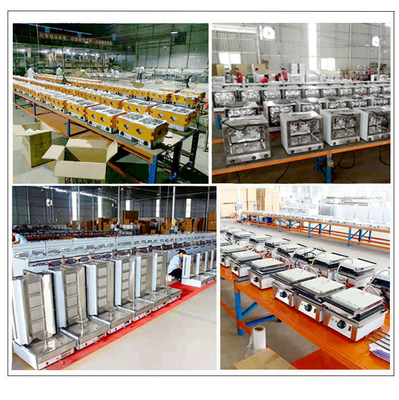 Consumo de gás GLP/GNL 1,58/2,28Kg/h Equipamento de cozinha de restaurante com capacidade de 100Kg