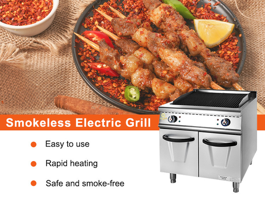 Grelha a gás com armário de aço inoxidável GL RH 1,2 kg/h GLP/GNL Equipamento de cozinha de restaurante