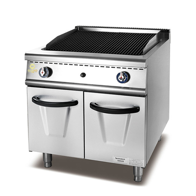 Grelha de gás comercial com gabinete 17L GLP/GNG Gas Consumo Cozinha de aço inoxidável