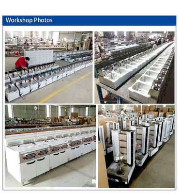 Grelha de gás de aço inoxidável de 126 kg com cabine de ligação GLP/GNL R13/4 Modelo de eficiência GL RH