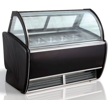 Display Cabinet de sorvete elétrico de 700W com controle e construção de temperatura de -16 ~ 20 ° C