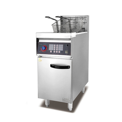 Equipamento de linha de produção de alimentos elétricos Stand 1 tanque Friter com fonte de energia