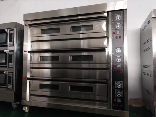 Forno a gás com 9 bandejas para cozinhar
