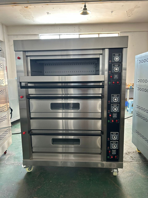 Forno a gás NBO-G306 3 decks 6 bandejas para assar pão tartes de ovos e muito mais