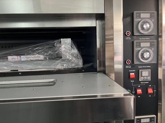 16 bandejas Capacidade Forno de panela de panificação a gás 220V50HZ 0,3KW Potência