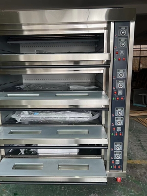 Forno a gás de 16 bandejas Capacidade para cozinhar em padaria 485g Peso líquido 220V Fonte de alimentação