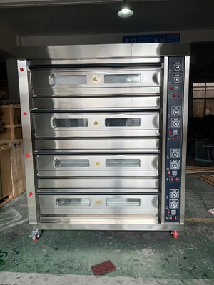 Forno a gás de 16 bandejas Capacidade para cozinhar em padaria 485g Peso líquido 220V Fonte de alimentação