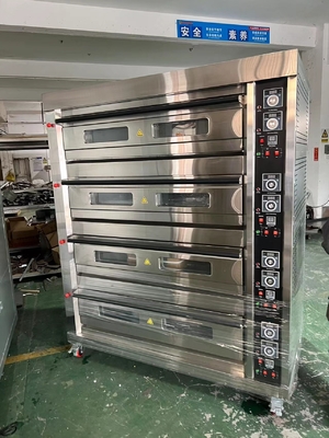Forno a gás de 16 bandejas Capacidade para cozinhar em padaria 485g Peso líquido 220V Fonte de alimentação