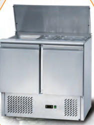 Unidade de refrigeração industrial certificada de 1 modelo fácil de limpar Refrigerador para salada