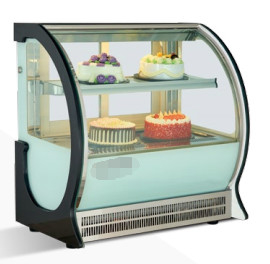 220V/50Hz vidro isolado MINI Cake Showcase
