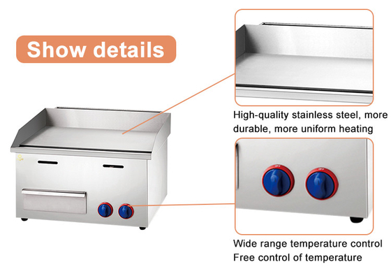 30 kg Grill de gás de gás liquefeito pesado Equipamento de cozinha de 11,7 kW