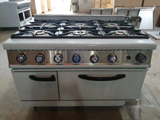 20Equipamento de cozinha de gama de gás de.8kw com forno de gás de 4 queimadores
