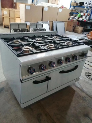 20Equipamento de cozinha de gama de gás de.8kw com forno de gás de 4 queimadores