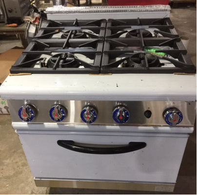 Forno a gás GH-987A com 4 queimadores para cozinhar em restaurantes pesados