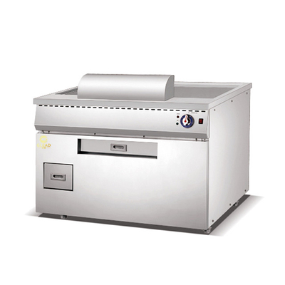 Equipamento de cozinha a gás Teppanyaki 10kw GPL 2800Pa Grill japonês pesado