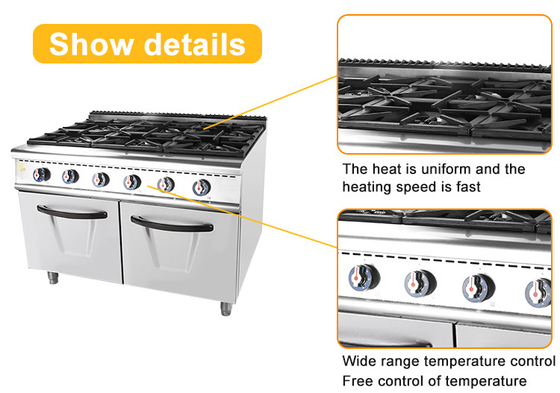 Máquina de cozinha comercial de válvula de gás GLP 43,8KW NG 50,3KW