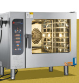 32.8KW Elétrico 20x1/1GN Forno combinado 400-600 Refeições Capacidade Equipamento de panificação comercial