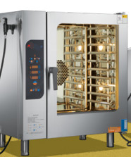 Equipamento de panificação comercial Forno combinado A 380V Aquecimento eléctrico para refeições de 20x1/1GN de capacidade