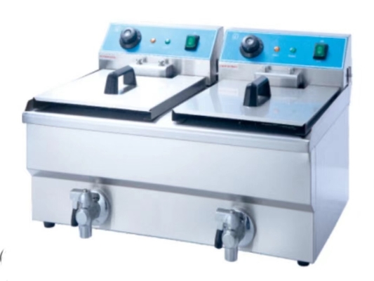 220-240v Painel de controlo mecânico Equipamento de cozinha de restaurante para frituras