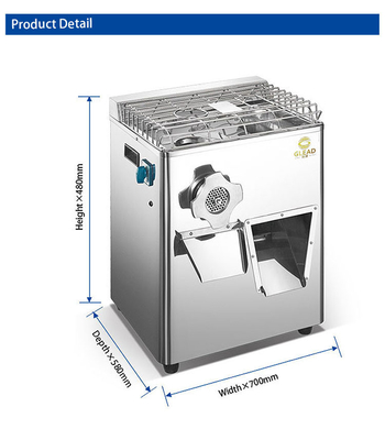 58x45x70cm Equipamento de cozinha de restaurante com 220V 50HZ 1 Fase 2.2KW