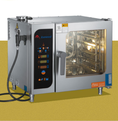 Forno a vapor de aço inoxidável elétrico com temperatura ajustável e altura da camada de 67 mm