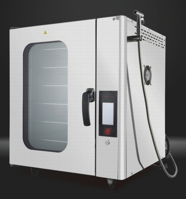 Forno de vapor de aço inoxidável elétrico com capacidades de torrefação multifunção e altura de camada de 67 mm
