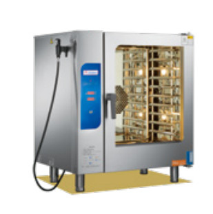 Forno a vapor com combine de aço inoxidável com controlo preciso da temperatura para torrefação e vapor