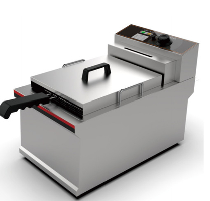 220-240v Siver máquina de fritar de aço inoxidável para restaurantes Mecânica 0-200\u2103 Equipamento de cozinha