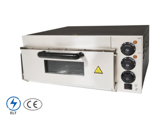 Forno de aço inoxidável Temperatura 50-300C para assar pizzas Painel de controle mecânico Equipamento de cozinha