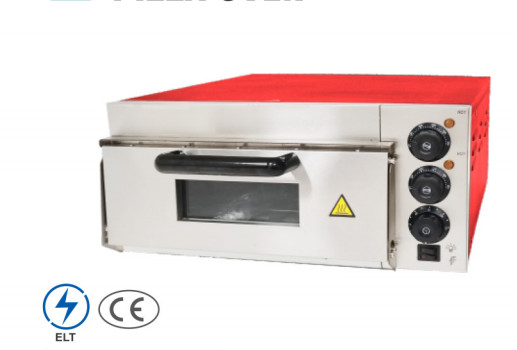 220V-240V Forno de pizza Painel de controlo mecânico de aço inoxidável prateado para assar pizza