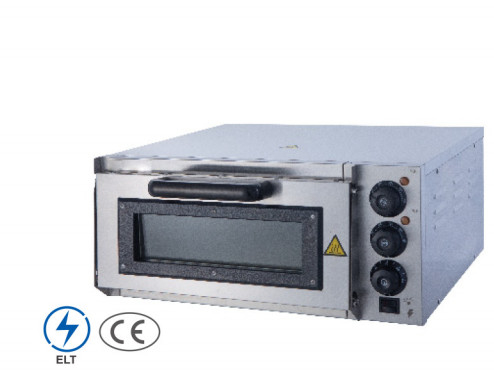 220V-240V Forno de pizza Painel de controlo mecânico de aço inoxidável prateado para assar pizza