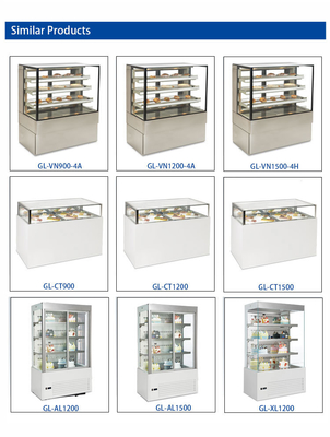 1650W Pan italiano 18pcs Equipamento de refrigeração industrial ventilado para exibição de gelado