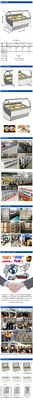 Equipamento de refrigeração comercial ventilado com base de mármore