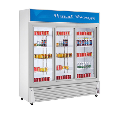 Comércio de aço inoxidável refrigerador de exibição de bebidas 210L volume de arrefecimento 220-240v Voltagem 0-10 temperatura