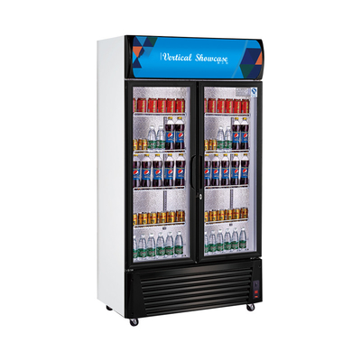 Comércio de aço inoxidável refrigerador de exibição de bebidas 210L volume de arrefecimento 220-240v Voltagem 0-10 temperatura