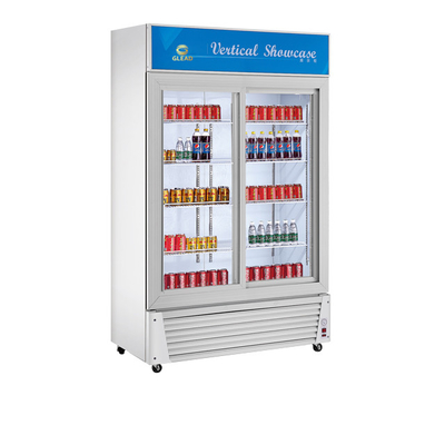 Frigorífico de exibição de bebidas de aço inoxidável 210L para refrigeração de bebidas a 0-10 temperaturas