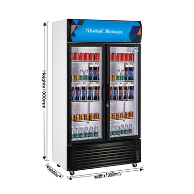 Volume 680L Display de bebidas Frio Frio Bebidas 0~10 Temperatura