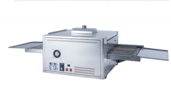 Equipamento de cozinha Forno de pizza de transporte elétrico de prata com painel de controle digital