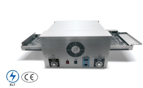 220-240V Forno de pizza de aço inoxidável prateado 50-400°C Forno de pizza de transporte de temperatura
