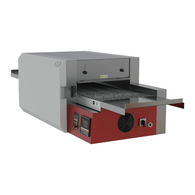 Aço inoxidável transportador forno de pizza painel de controle mecânico 50-400 ° C temperatura para assar pizza