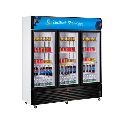 Refrigerador de exibição de bebidas de aço inoxidável 1300L para refrigeração rápida de bebidas a 0-10 temperaturas