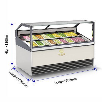 Equipamento de refrigeração industrial ventilado de 1650W com ciclo inverso de descongelamento para temperaturas de -16°C a -18°C
