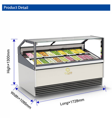 Equipamento de refrigeração industrial ventilado de 1650W com ciclo inverso de descongelamento para temperaturas de -16°C a -18°C