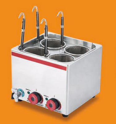 Controle digital Cozinha de massas de aço inoxidável 220V-240V Máquina de fazer macarrão elétrico 0-200.C Temp Culinária de prata