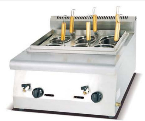 Cozinha de macarrão de aço inoxidável prateada 220V-240V com painel de controle digital para cozinhar macarrão sem esforço